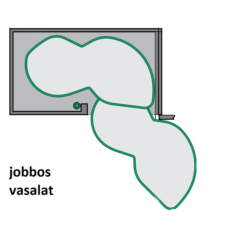 KESSEBÖHMER LEMANS II. SAROKSZEKRÉNY VASALAT