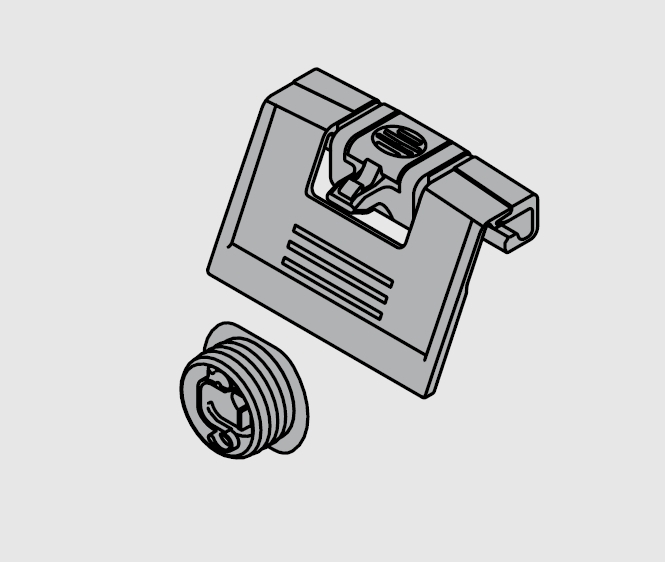TANDEMBOX ANTARO Tartozék: Belső előlaphoz Fogantyú+Rögzítő (ZIF.80M7)