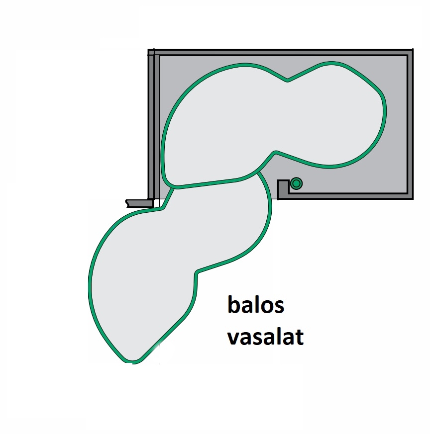 KESSEBÖHMER LEMANS II. SAROKSZEKRÉNY VASALAT