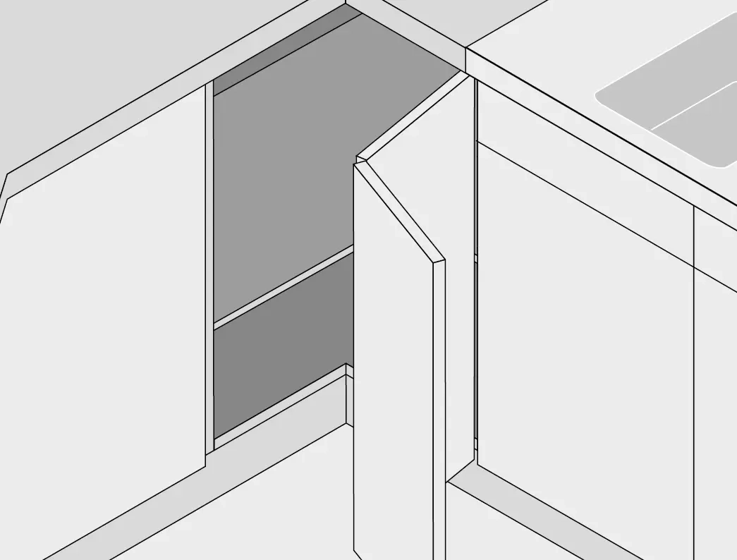 BLUM Cliptop Pántfej - Sarokajtó