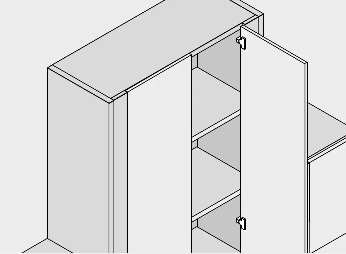 BLUM Cliptop Pántfej - Pillérpánt 95°