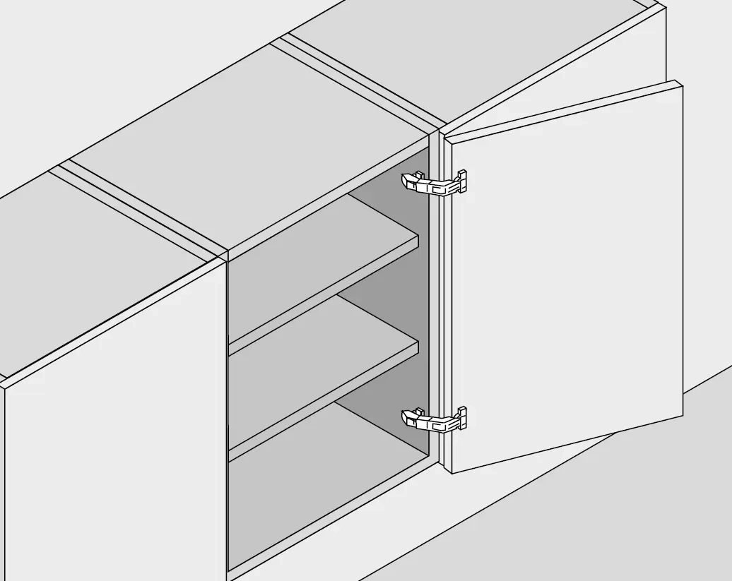 BLUM Cliptop Pántfej - Nagy nyitásszögű